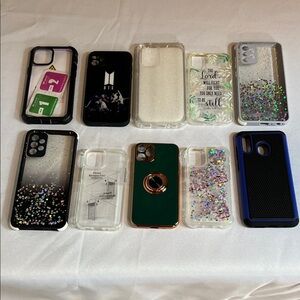 10 Assorted Phone Cases
